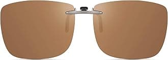 Polarized Clip On Sunglasses Over Prescription Glasses Men Women Compact Fit Non-Flip Up