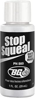 BG(0002698761) BG Stop Squeal 1fl oz - Disc Brake Quiet - Pad Anti-Squeal - Reduces Brake Noise and Grinding - Quiets Noisy Brakes, PN 860, 1 Ounces