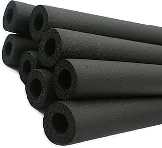 AEMIN 20mm Black Pipe Insulation Foam Tubing,Anti-Freeze Flame Retardant Foam Insulation, Inner Diameter 6mm-110mm, Nitrile Rubber Tube Insulation, For Hot And Cold Water Pipes (Size : 6mmX15mmX2m)