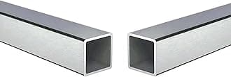 Stainless Steel Square Tubing Tube 25mm x 25mm x 1.5mm x 1220mm, 1" x 1" x 3/50" x 48.03" Long, 2 Pack 304 SS Square Tubings 1.5mm Thickness Polished Finished from Bopaodao