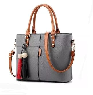 Genericwomen's pu leather handbag shoulder bag hand held bag with long strap queen collection simple sober and stylish (HB5)
