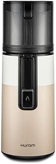 H400 Cold Press Juicer Machine, Award Winning Masticating Slow Juicer, Easy to Clean, Strainer & Hands Free with Self Feeding, Wide Mouth Hopper, Easy Assembly (Two-Tone Beige)