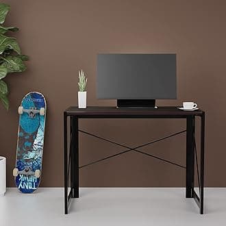 Furlay Engineered Wood Powder Coated Finish Foldable Desk or Study Table