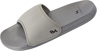 - Eco Slides for Men | Open Toe Indoor Outdoor Slippers for Boys | Natural Rubber and Recycled Materials| Anti Skid Durable | Lightweight and Comfort Flip Flops