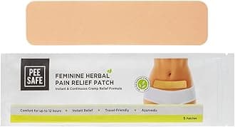 – Feminine Herbal Pain Relief Patches (5 Patches) | Instant & Continuous Pain Relief | Period Cramp Relief | Period Pain Relief | Menstrual Pain Relief | Endometriosis Pain Relief | Period Patch