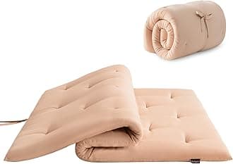 Japanese Floor Futon Mattress Full Size 54"x 80", Foldable Bed Mattress, Portable Tatami Mat Sleeping Pad, Folding Futon Cushion, Roll Up Floor Lounger for Guest Room Dormitory (Khaki)