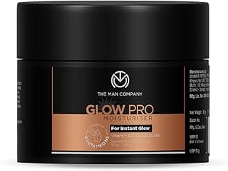 Glow Pro Non-Sticky Daily Moisturizer for Face - 50g | For Instant Glow with Vitamin E, Glutathione and Cocoa Butter | 24 Hours Moisturization