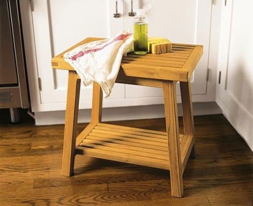 A Grade Teak Side Table / Bath Stool Shower Bench Patio