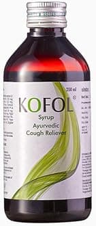 CharakPharma Kofol Ayurvedic Cough Syrup With Goodness of Haridra, Sunthi, Bibhitaki, Yastimadhu, Vasa & Tulsi effective in Dry & wet cough - 200 ml (pack of 1)
