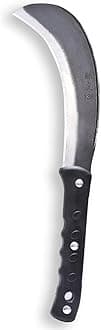 1pce 420mm/16.54in Manganese Steel Billhook Brush Clearing Sickle for Grass,Weeding Tools for Garden,Curved Sawtooth Sickle,Machete Axe for Cutting Trees,Steel Blade Knife in Hand