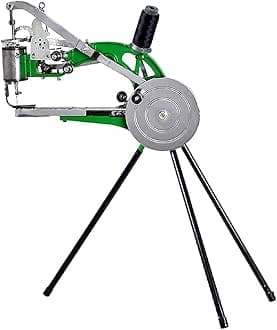 Leather Sewing Machine, Heavy Duty Metal Manual Hand Cobbler Shoe Stitching Repair Mending Machine with Tripod for Bags Tents Clothes Quilts, Coats, Trousers