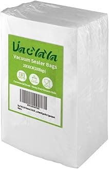 VacYaYa 100 Bags20x30cm Vacuum Food Sealer Machine Freezer Storage Bags,Vac Seal a Meal Bags with BPA Free and Heavy Duty Sous Vide Vaccume Seal PreCut Bag