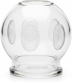 Royal Massage Fire Glass Cupping Therapy Set – Traditional Chinese Therapy Massage & Acupuncture Vacuum Pressure Cups – Cupping Set Glass Jars (#1)