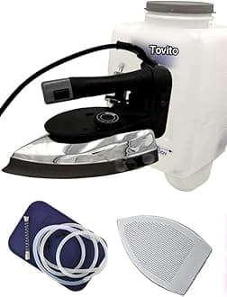 Tovito ES300L Silti Indusrial Electric Steam iron 1600W with 4ltr Water tank,Big Base, Heavy Duty, High Pressure and Performance