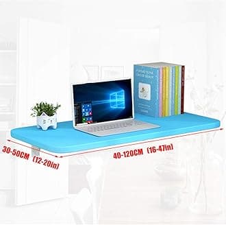 Folding Wall-Mounted Drop-Leaf Table, Cold Rolled Steel Folding Shelf Bench Table Bracket, Heavy Duty Wall Mount Table Kitchen & Dining Table Desk Computer Desk Trestle Desk