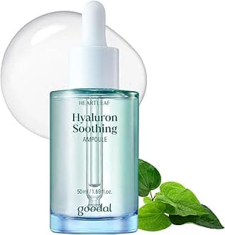 GOODAL Heartleaf Hyaluron Soothing Ampoule, Hydration Facial Serum for Glowy Skin, Lightweight Serum, Korean Skincare, K Beauty Ampoule - 50ml,1.69 Fl oz