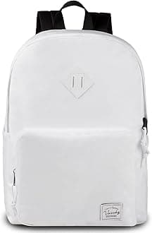 VASCHY Unisex School Backpack, Teenager School Backpack Ultralight Portable Backpack 15.6 Inches for Teenagers Adults Water Resistant College Backpack