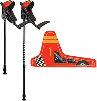 smartCRUTCH Local Artist Series Ergonomic Custom Forearm Crutches for Adults, Multiple Colors, Adjustable Forearm Rotates 15-90 Degrees - Heights 5'4" to 5'9" - 265 lbs Non Weight Bearing