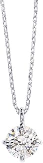 14K Gold Plated Cubic Zirconia Diamond Pendant Necklace for Women | Adjustable Slider