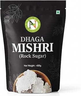 Nature Vit Dhaga Mishri, 400gm | Rock Sugar | Pure Thread Crystal | Thread Mishri | Mishri Crystal