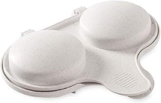 Nordic Ware 7-1/4 in. W x 6-3/8 in. L White Egg Poacher
