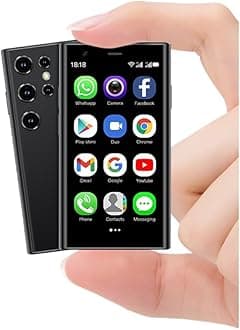Mini Smartphone, S23 Pro Small 3G Mobile Phone 3.0'' Touch Screen 2GB RAM 16GB ROM Android 8.1 Dual SIM 1000mAh Super Mini Cellphone (Black)