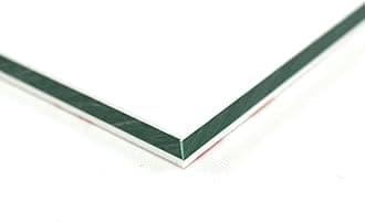 BuyPlastic King ColorCore Plastic Sheet 3/4" x 24" x 36" White-Green-White Color Core, HDPE Board, High Density Polyethylene Panel