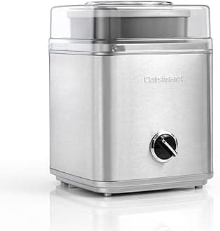 Cuisinart ICE30 Ice Cream Maker, Sorbet and Frozen Yogurt Maker, Silver, 220V, Import from UK