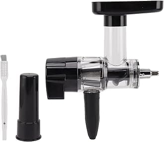 Stainless Steel Masticating Juicer Attachment, Vertical Slow Juicer, Efficient Cold Press VegExtractor for Carrots, Apples