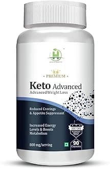 Keto Advanced Weight Loss Supplement With Green Tea, Garcinia Cambogia, Green Coffee Extract-90 Capsules