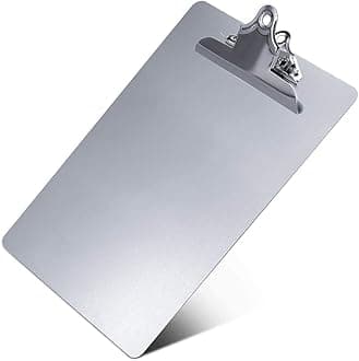 - Metal Clipboard, Contractor Heavy Duty Aluminum Clipboard with High Capacity Clip, Rust-Proof Plate for Letter Size and A4 Paper Sheet, Supplies for Office, Jobsite, Medical, School, Law Enforcement
