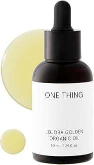 ONE THING Golden Organic Jojoba Oil 30ml Moisturizing Natural Oil for Face Body Hair Nails Dry Skin Cold Pressed Unrefined Korean Skin Care