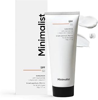Minimalist Sunscreen SPF 50 PA++++ | Clinically Tested in US (In-Vivo) | Lightweight with Niacinamide| No White Cast | Broad Spectrum Face Sunscreen | For Women & Men
