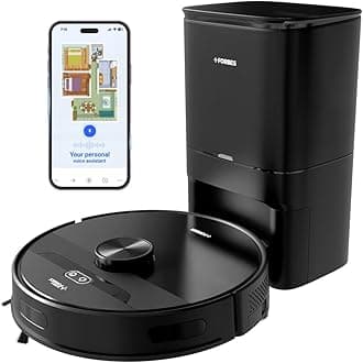 SmartClean, 5000Pa HyperSuction Robotic Vacuum Cleaner with Auto Bin | Installation & Demo at Home (in 8 Cities)* | LiDAR 3.0 | Wet Mopping | 5-Hour Run Time | Smart App Control