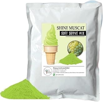 Soft Serve Ice Cream Powder – 1kg Pack, Makes 3.5kg of Ice Cream – Smooth, Creamy & Easy to Make (Shine muscat)