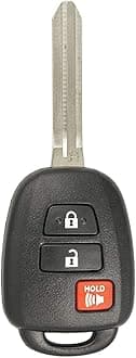 Keyless2Go Replacement for Keyless Entry Remote Head Key Fob Select Toyota Rav4 Highlander Tacoma GQ4-52T 89071-0R040