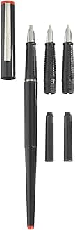 Herlitz 8623001 5-Piece Calligraphy Fountain Pen Set Black