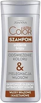 Joanna Ultra Colour Shampoo For Brown Hair - Strengthening & Revitalising Refreshing Care Deepens Intensity Moisturising Your 200 Ml