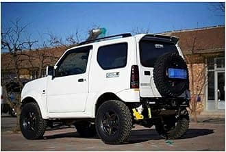 Car Rear Trunk Spoiler Wing for Suzuki JIMNY Spoiler 2007-2017, ABS Rear Trunk Roof Spoiler Tail Wing Auto Roof Window Trunk Tailgate Boot Lip Wing Accessories