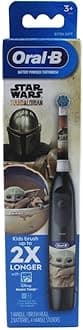 Oral-B Kid's Battery Toothbrush Featuring Star Wars The Mandalorian, for Kids 3+