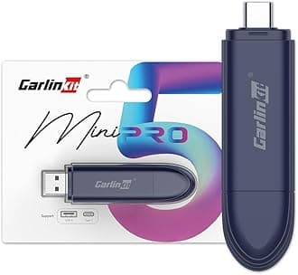 Carlinkit MINI SE PRO Wireless Adapter for OEM Wired CarPlay & OEM Wired Android Auto, Compatible with iOS 10 & Android 10 and Above, Fast Connection, No Latency - Deep Blue