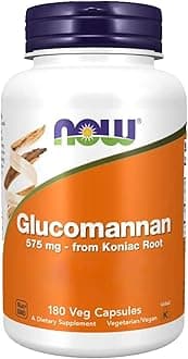 Now Foods Glucomannan 575 mg 180 Capsules
