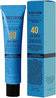 W.Dressroom Moisturizing Hand Cream for Dry Hands, Non-Greasy, Quick-Absorbing Korean Hand Lotion, Travel Size 1.69 fl oz (50 ml), No.40 Chic Amber Scent