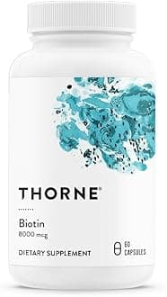 THORNEBiotin 8 - Vitamin B7 (Biotin) for Healthy Hair, Nails, and Skin - 60 Capsules