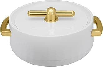 SELVEL Giving shape to life! Global Elegance 1700ml Casserole | Advanced PU Insulation | Elegant Design Insulation|Keeps Food hot & Fresh for Long Hours|Chapati, Roti, Biryani and More (Pearl White)