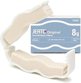 Original Incontinence Clamp - Light and Comfort Clamp for Male Incontinence - 0.28 oz, Replaceable Pad (3 Adjustable Sizes Included)