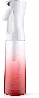 URAQT Hair Spray Bottle, Continuous Water Mister Empty Spray Bottle, Salon Hairdressing Spray Bottle, Multifunctional Fine Mist Water Spray Bottle for Plants, Pets, Home Clean, 300ML