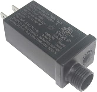 29V LED Transformer Class 2 LED Power Supply, Waterproof IP44 Low Voltage Seasonal Use LED Driver US CA Plug Inflatable Power Supply For Christmas String Light (29V/9W 1Pack)