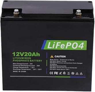 12V 20Ah LiFePO4 Battery 12.8V 20AH 22.5AH 24AH 26AH Lithium Battery 3000+ Deep Cycle 12 Volt Rechargeable Lithium Ion Phosphate Battery with BMS