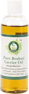 R V Essential Pure Brahmi Oil 100ml- Bacopa Monnieri (100% Pure and Natural Rare Herb Series)